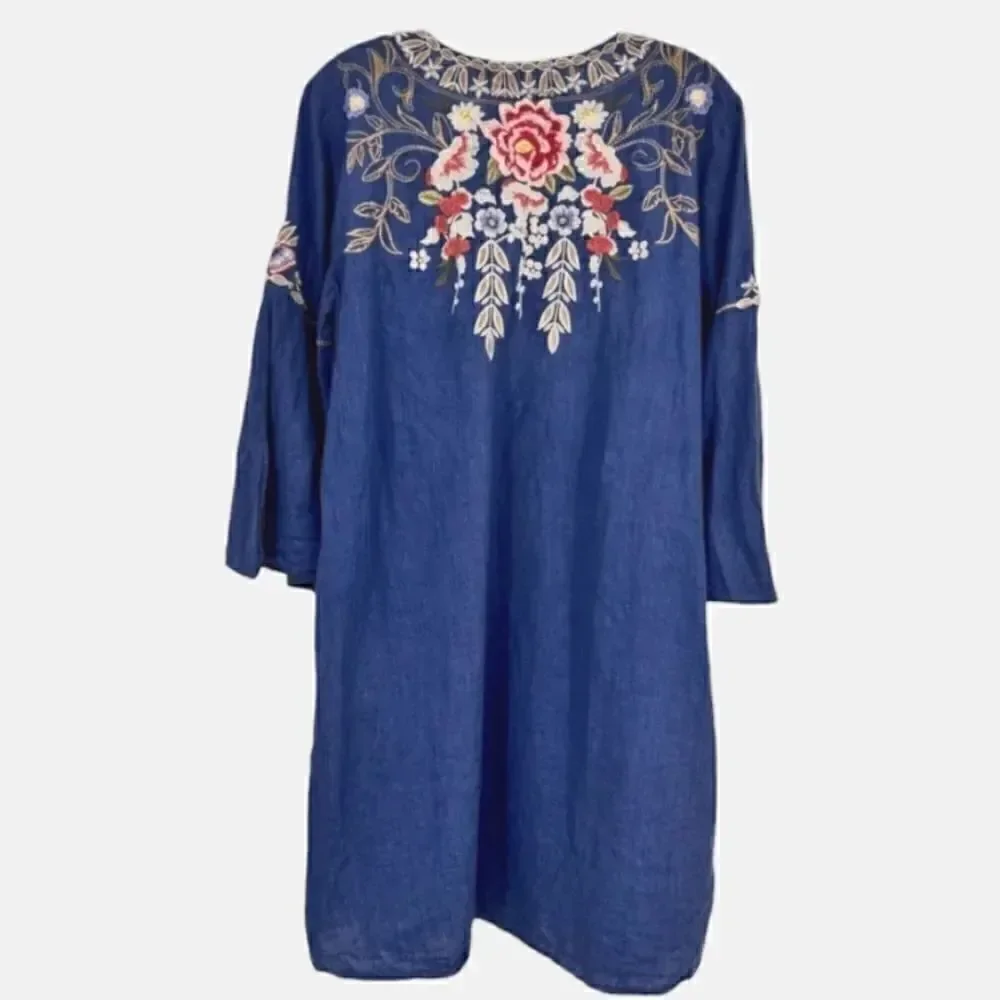 EC JOHNNY WAS WORKSHOP KITTY LACE-UP SWING DRESS SZ. XS